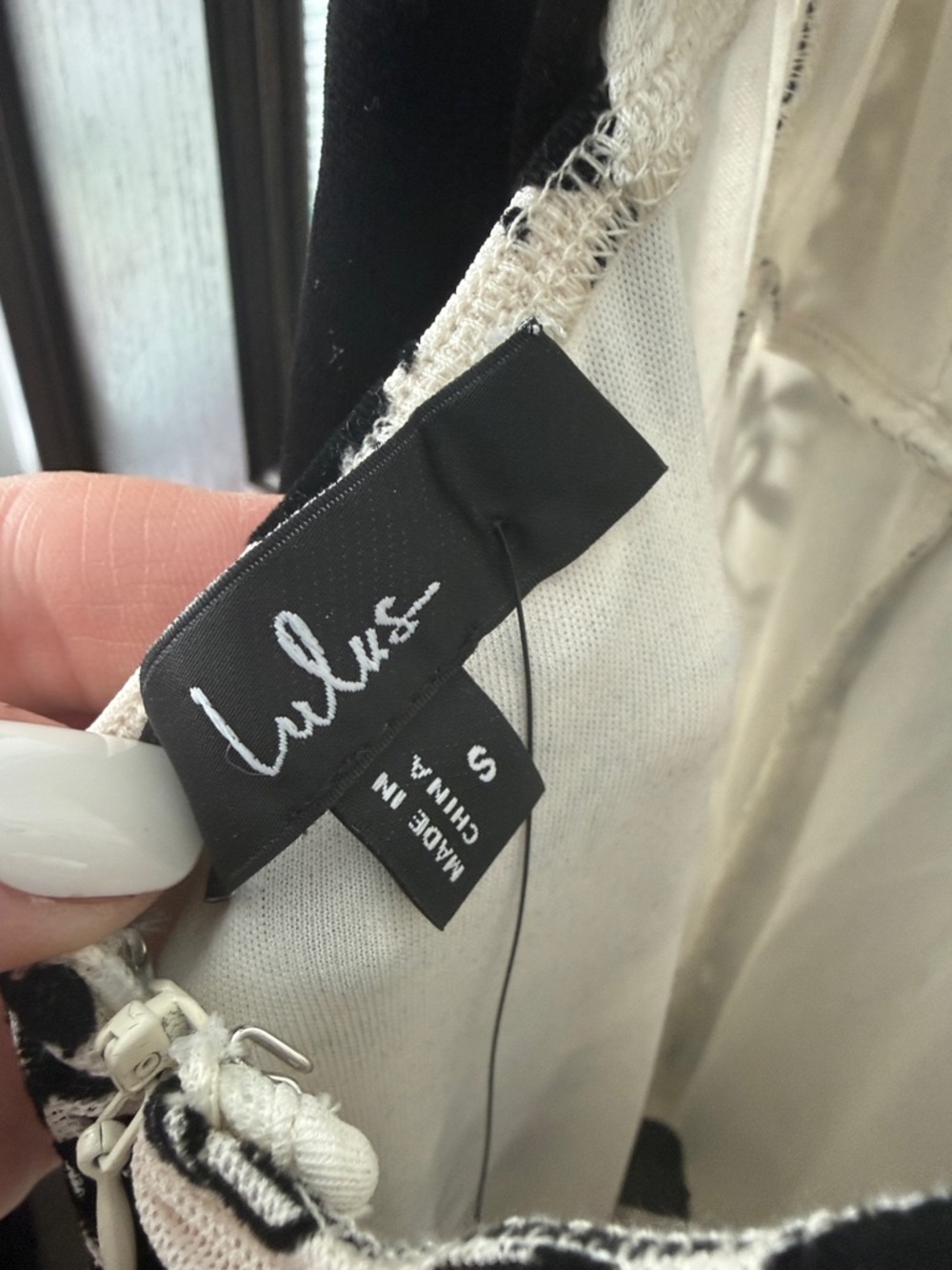NWT Lulus Steliana White And Black Velvet Burnout Cutout Maxi Dress - Size S - Picture 7 of 8
